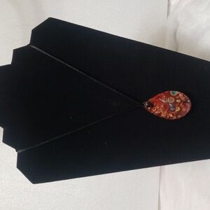 Floral/ Mix Glass Art Pendant